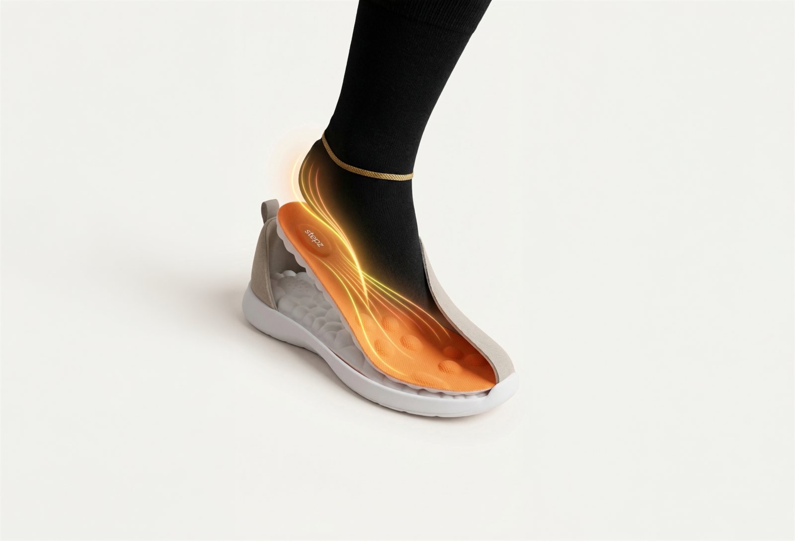 stepz Sohle im Schuh – Entlastung und Gewölbestütze entlang des Fußes